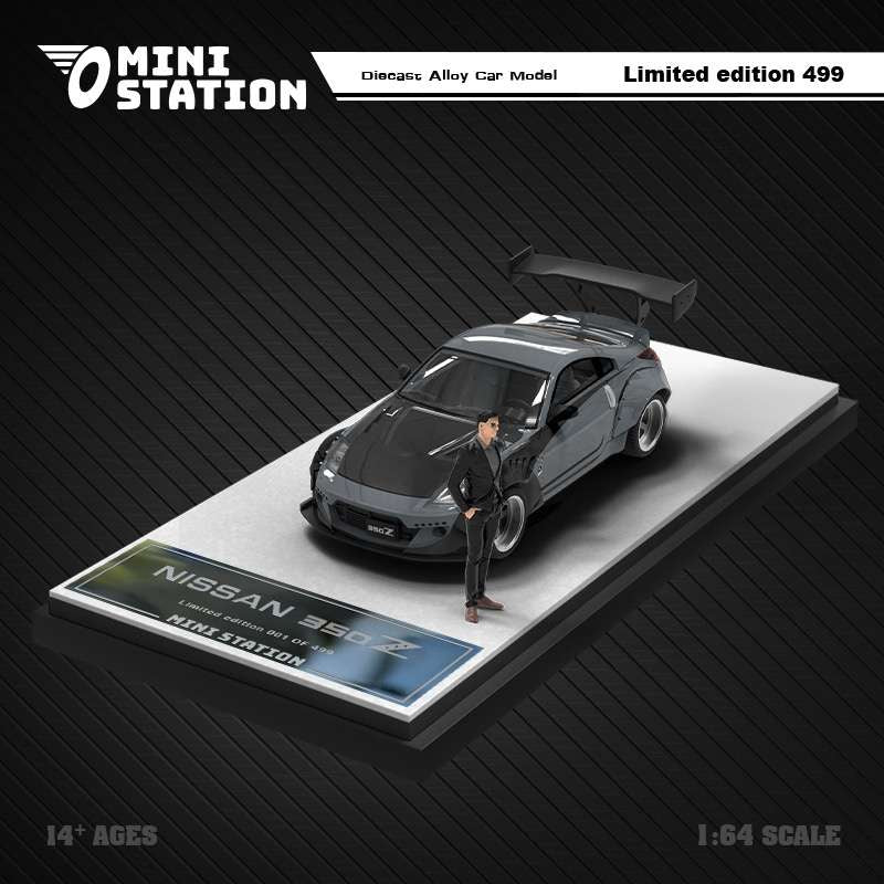 Mini Station 1:64 Nissan 350Z - Grey – Myguycollectibles