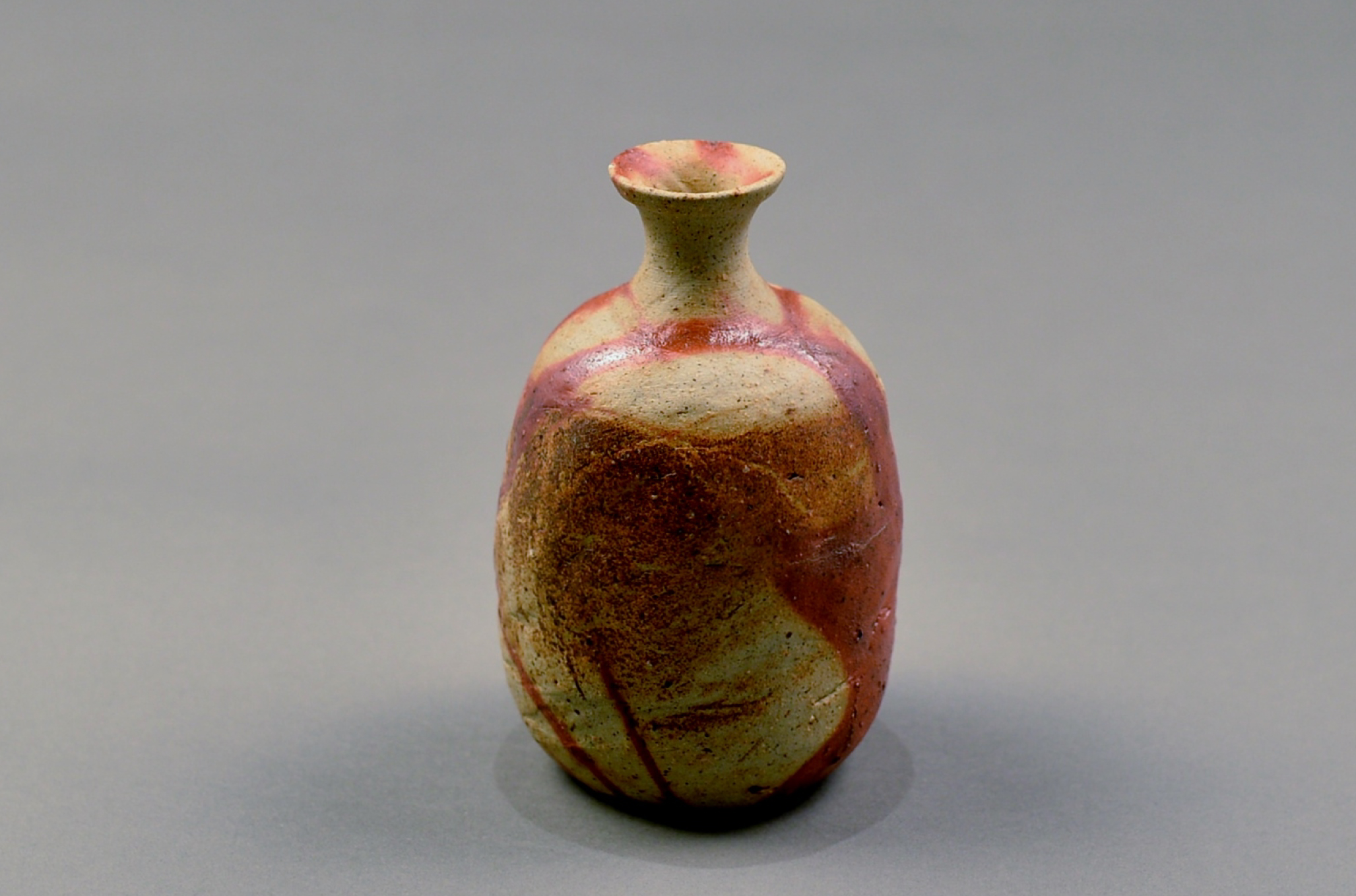 備前焼 緋襷 輪花 向付 6客 在銘 作家物 備前焼 緋襷 輪花 向付 6客 在