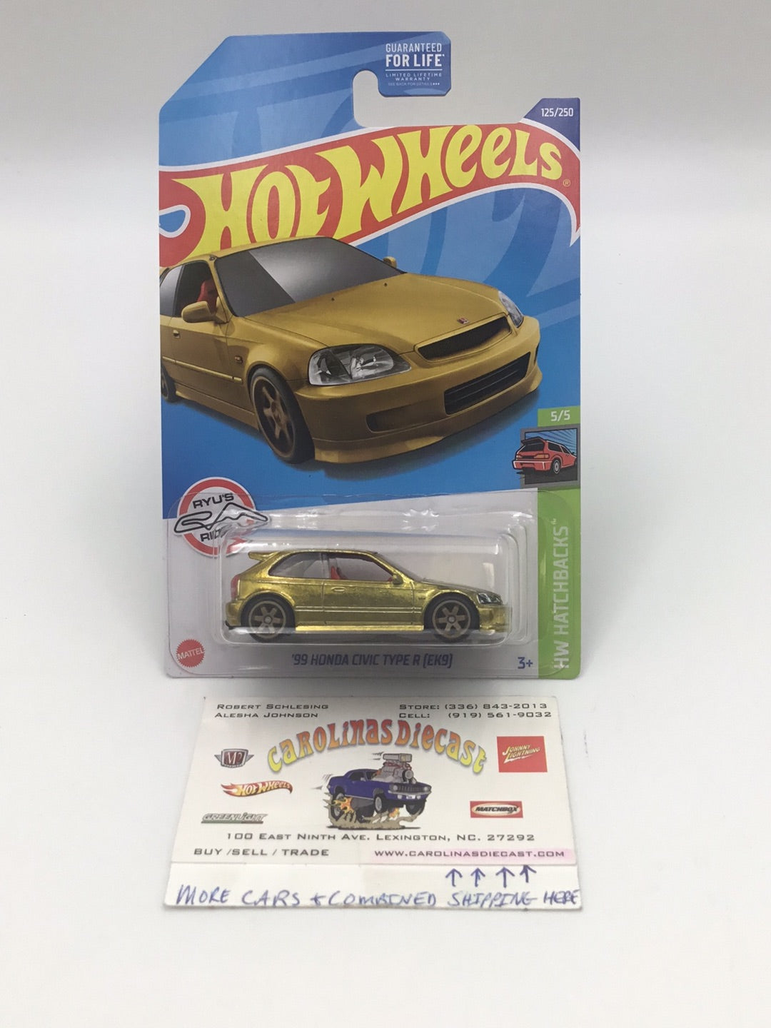 2022 hot wheels super treasure hunt #125 99 Honda Civic Type R EK9