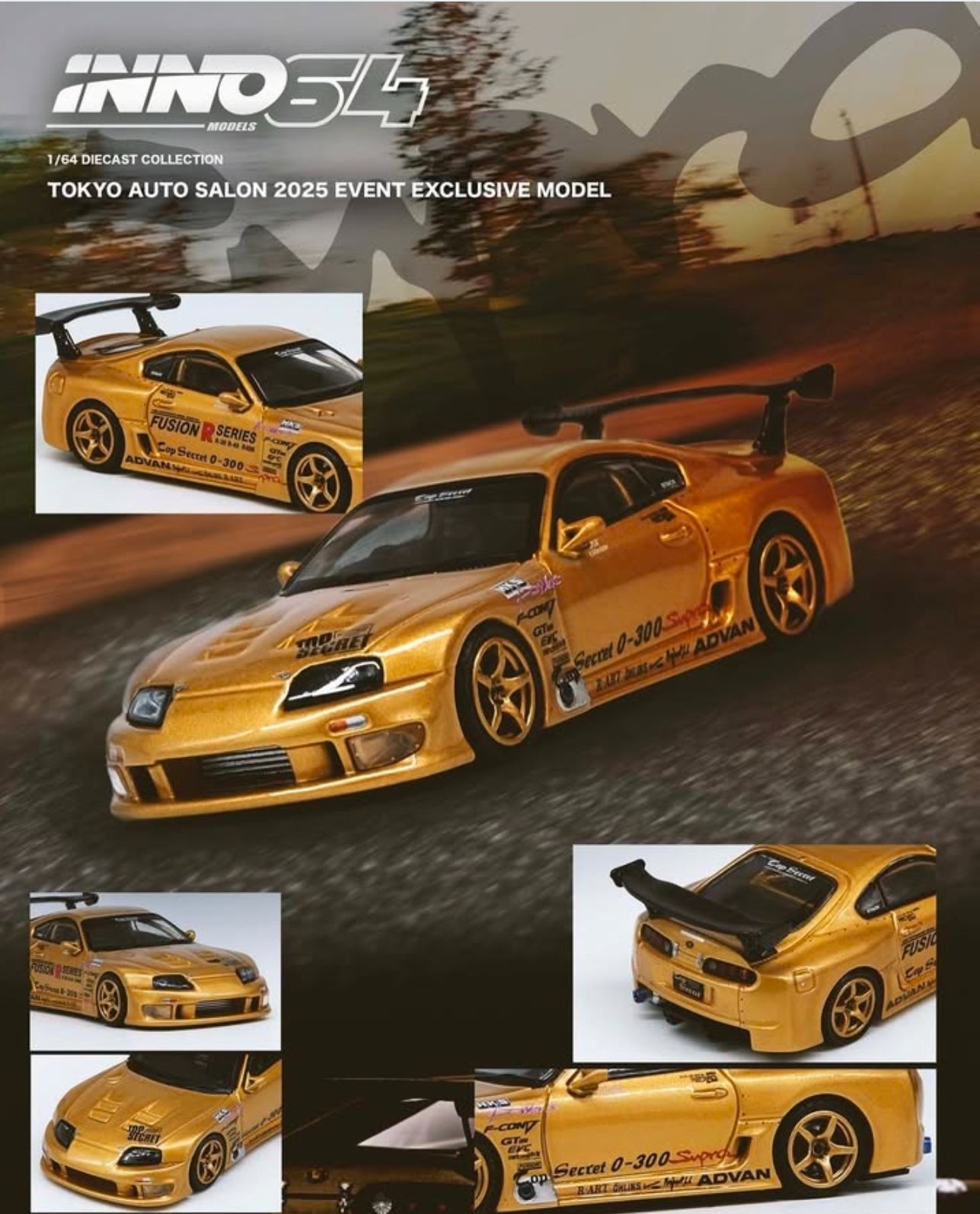Inno64 Tokyo Auto Salon 2025 Exclusive Toyota Supra A80 Top Secret