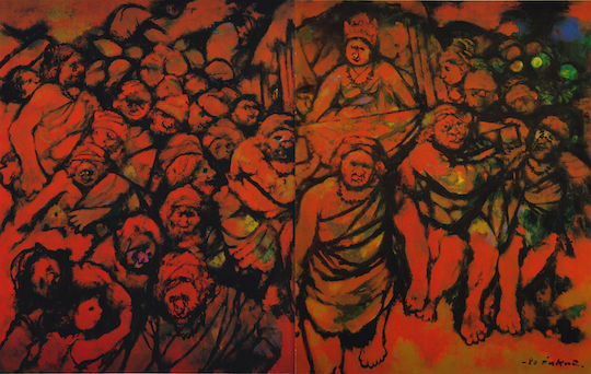 作品】卑弥呼宮室に入る / Himiko enters the Palace 1980年 | 福沢