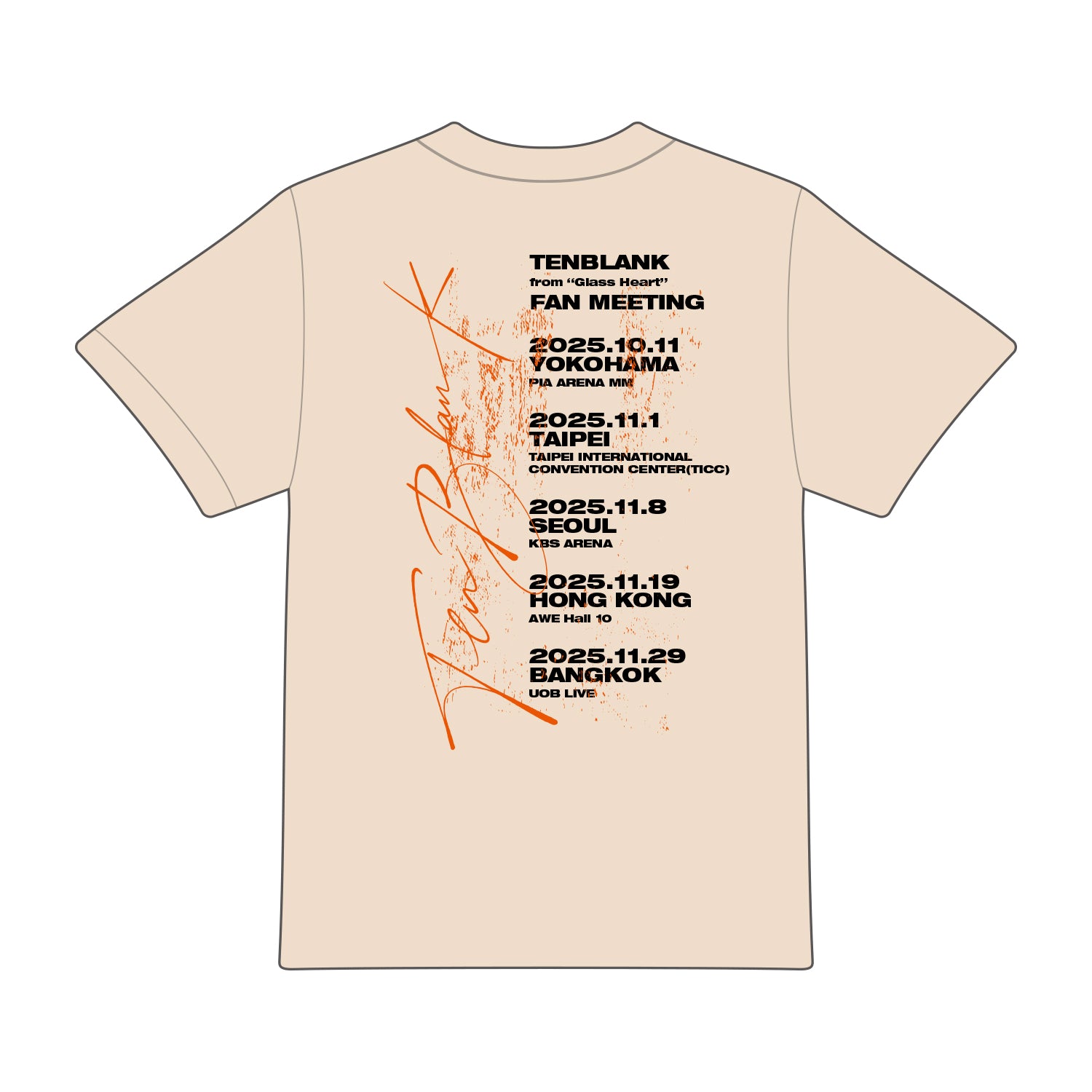 TOUR T-SHIRT (Natural)