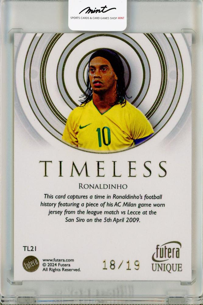 11枚限定】ロナウジーニョ 金枠カード Futera Unique 11枚限定