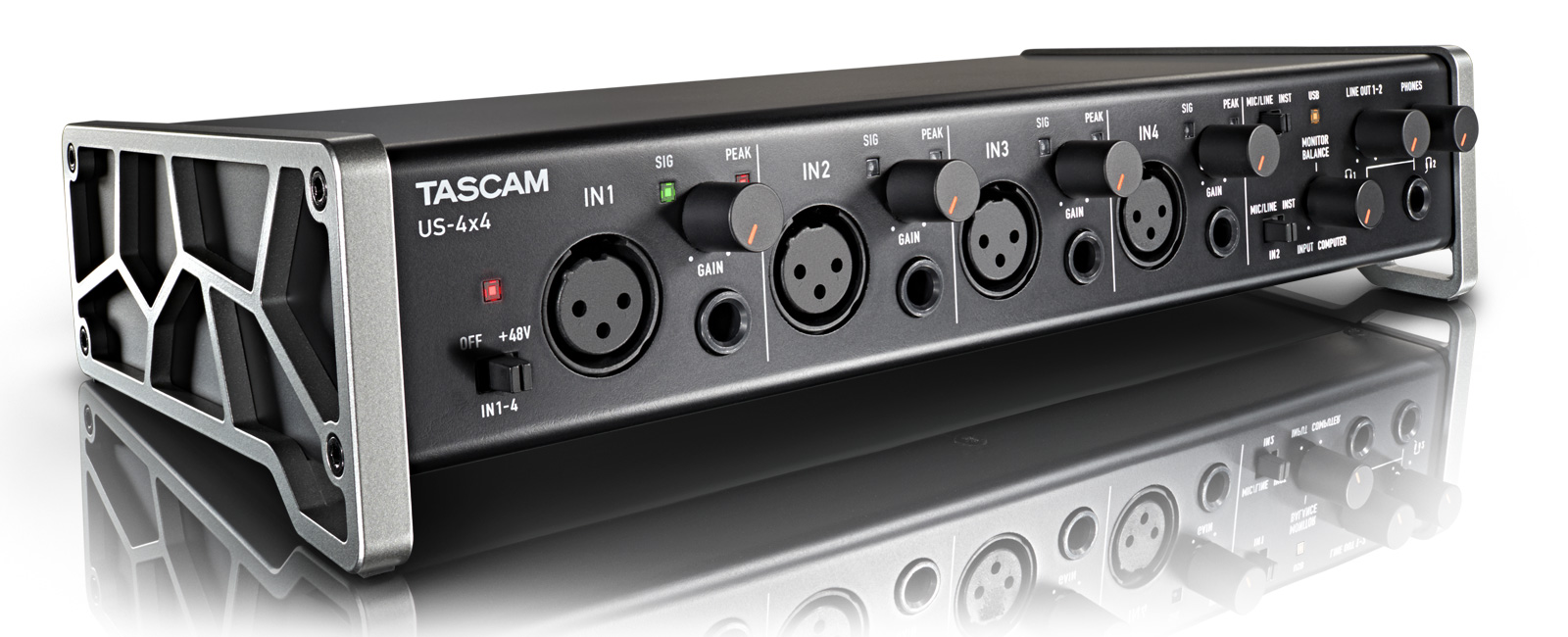 US-4x4 | USB Audio / MIDI Interface | TASCAM - United States