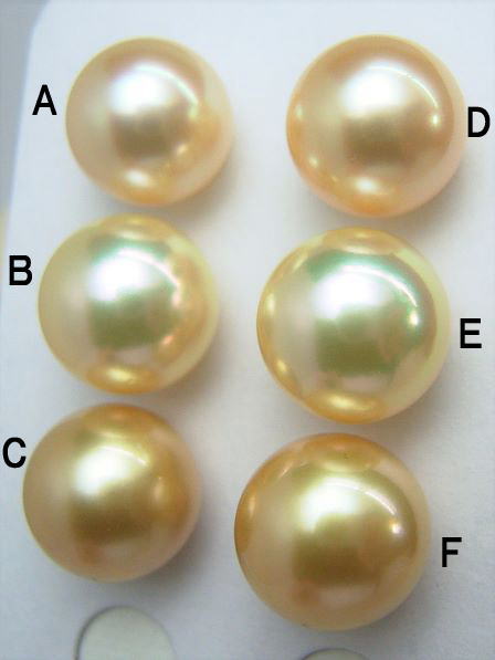 楽天市場】南洋白蝶真珠ルース(ナチュラルゴールド)【11mm-12mm