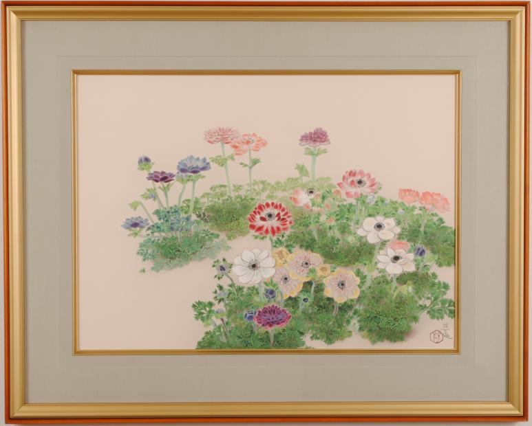 楽天市場】花 絵画 日本画家 和風 インテリア リトグラフ 版画 小倉
