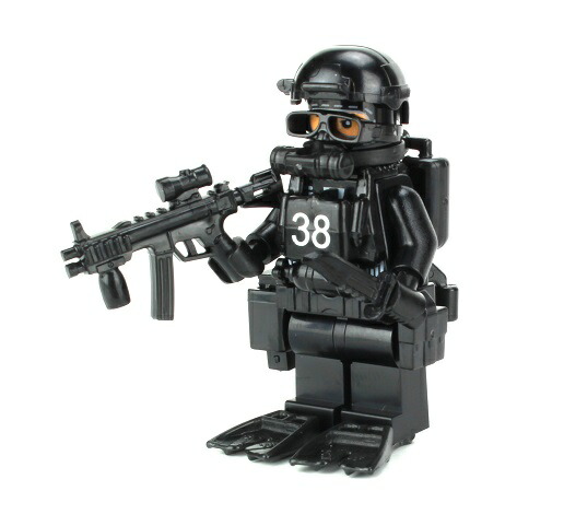 楽天市場】アメリカ軍 特殊部隊 ネイビーシールズ ダイバー ミニフィグ