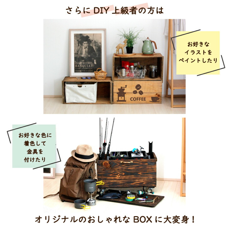 楽天市場】【送料無料】りんご箱 2個セット 収納 木箱 収納ボックス