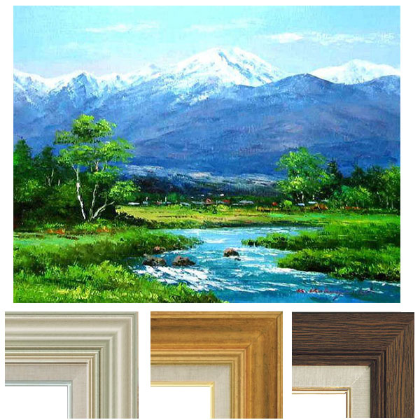 風景画 油彩 約53×45cm K. ISHIDA 風景画 油彩 K. ISHIDA 風景画 油彩