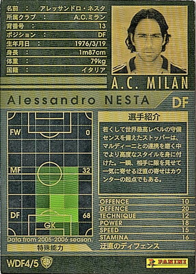楽天市場】WCCF 05-06 WDF アレッサンドロ・ネスタ : フルアヘッド