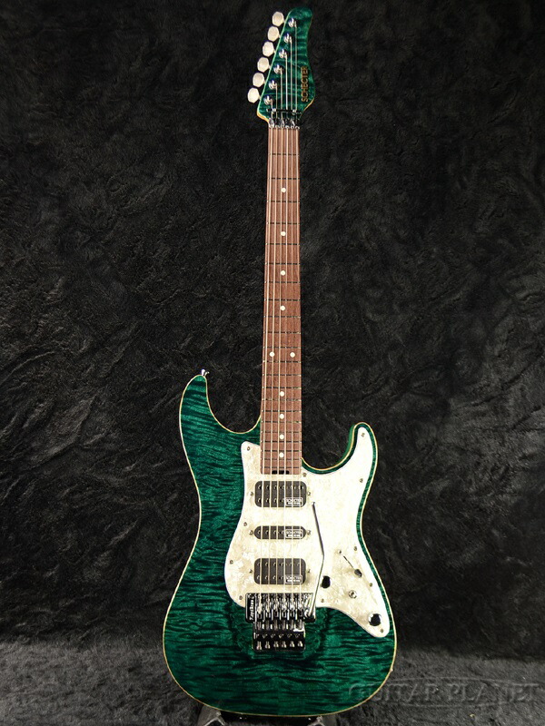 楽天市場】Schecter EX-V-22 CTM FRT 4A Grade -Black Turquoise- 新品