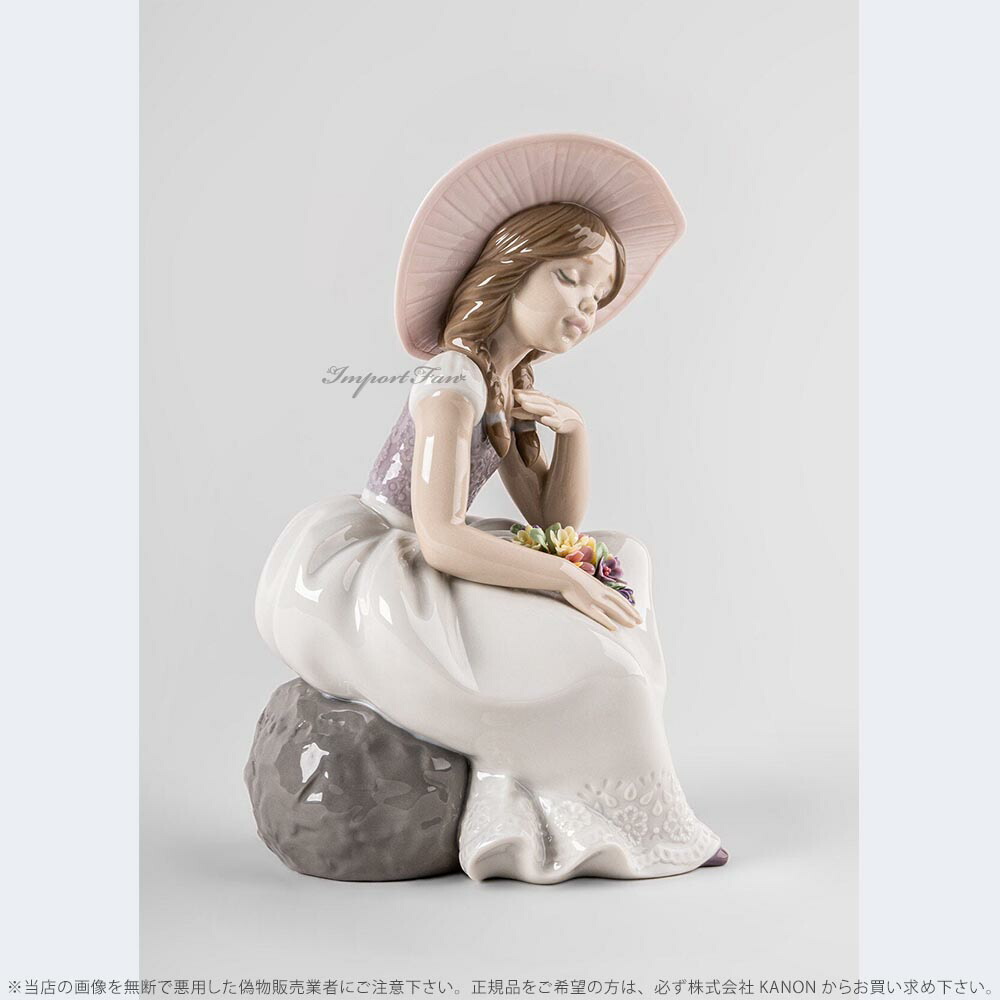 楽天市場】リヤドロ 春めく季節 帽子の少女 乙女 女性 01009749 LLADRO