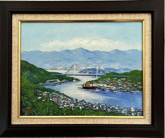 楽天市場】「尾道旅情」辻京子 F6サイズ油彩画[油絵]・日本風景画