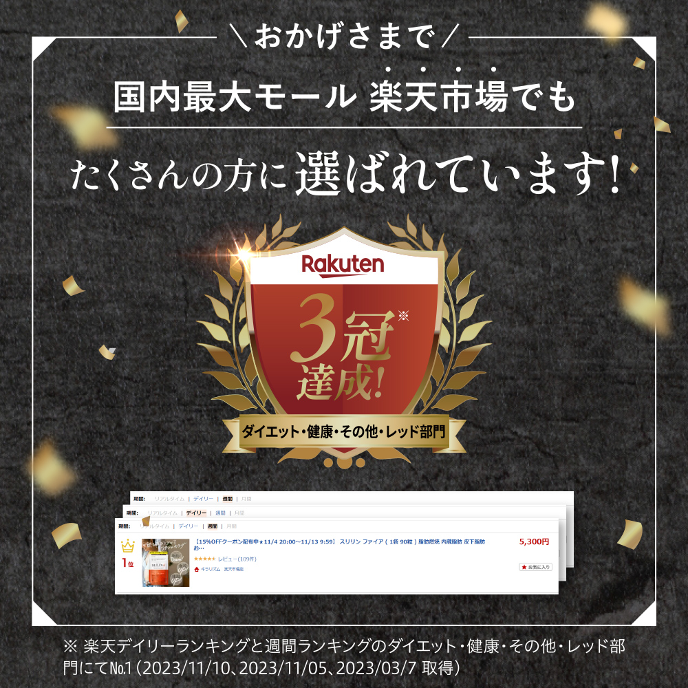 楽天市場】スリリン ファイア ( 1袋 90粒 ) 温活 脂肪燃焼 ダイエット