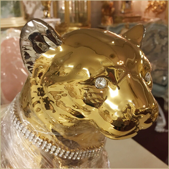 △希少品▽ KARE カレ チーター オブジェ デコフィギア 置物 豹柄