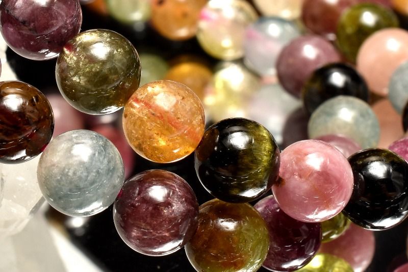 楽天市場】【20％OFF!】華やか◇マルチカラー トルマリン 7mm