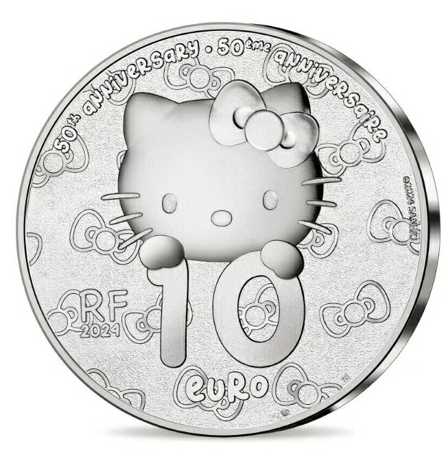 楽天市場】【プルーフ銀貨】 純銀コイン 「ハローキティ 50周年記念