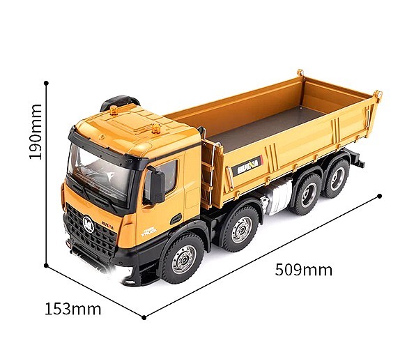 楽天市場】Huina Toys 1536 1/14 2.4GHz 12Ch RTR 4軸 8輪ダンプカー