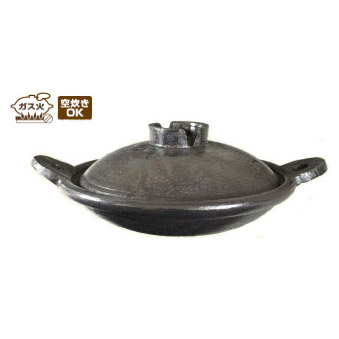 楽天市場】旧商品 長谷園 大道正男 丸耳浅型特大鍋 ON-35 8号 送料無料