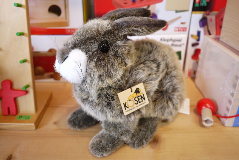 楽天市場】ケーセン ウサギ 座り ベージュ 【ケーセン 動物 出産祝い