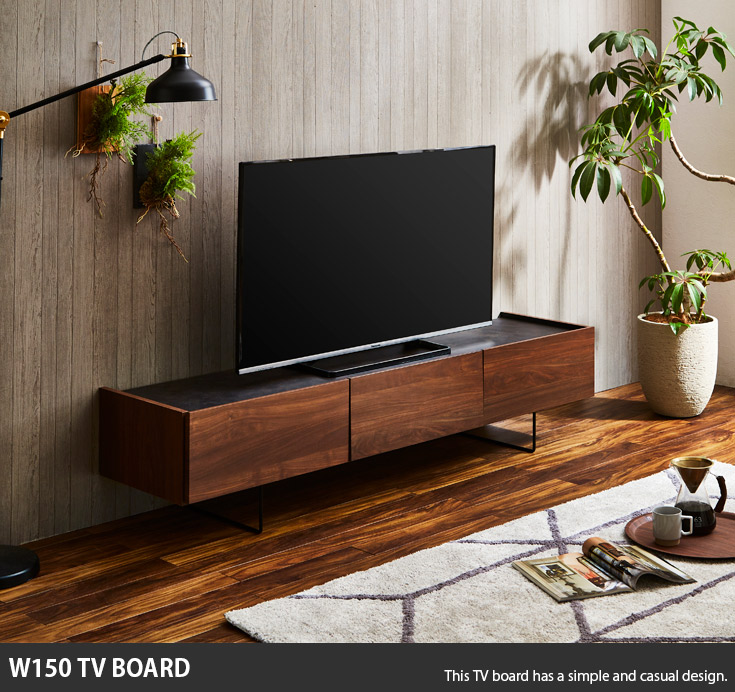 楽天市場】テレビ台 おしゃれ ローボード tv台 150cm テレビボード
