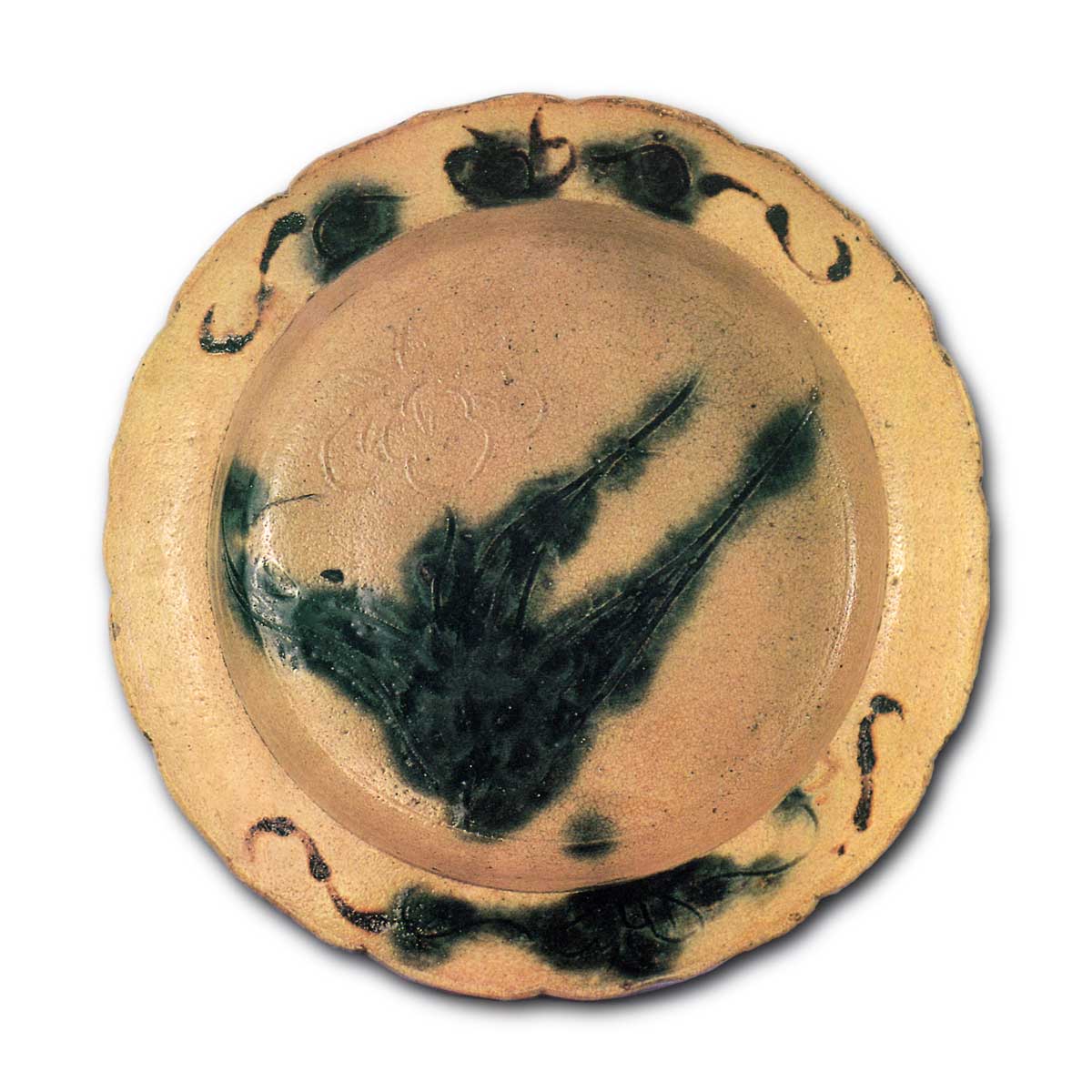 黄瀬戸 菖蒲文 輪花 鉢 | 鶴田 純久の章 お話