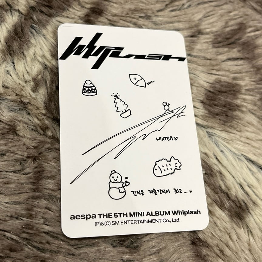 aespa Winter Whiplash Limited Version | Mercari