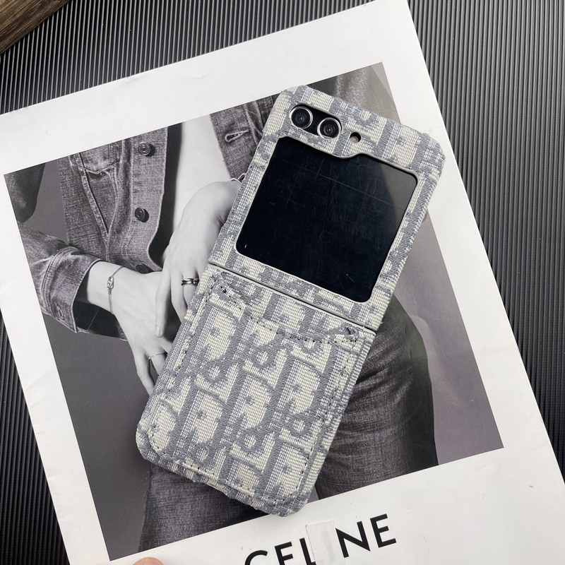 ディオール Galaxy Z Flip5ケース 折りたたみカバー カード入れ Dior