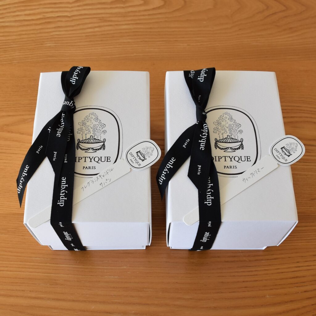 Diptyque 】キャンドルとチャーム【 Holiday Collection 2022 】わが家