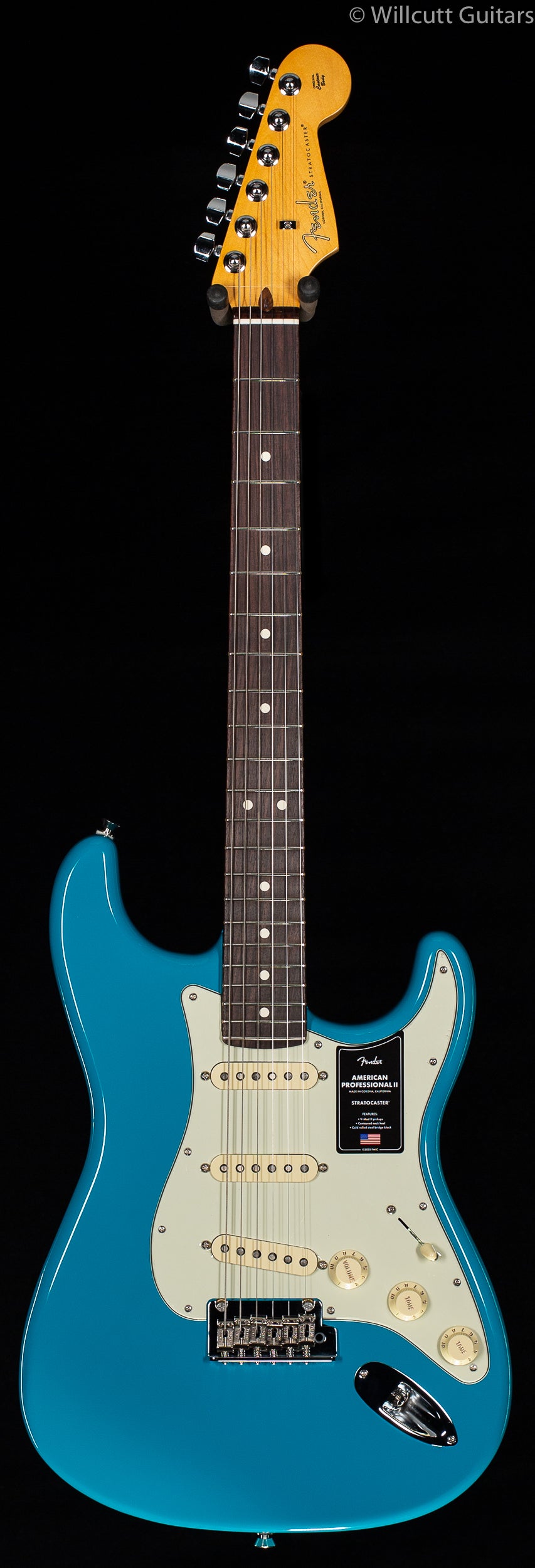 Fender American Professional II Stratocaster Miami Blue Rosewood
