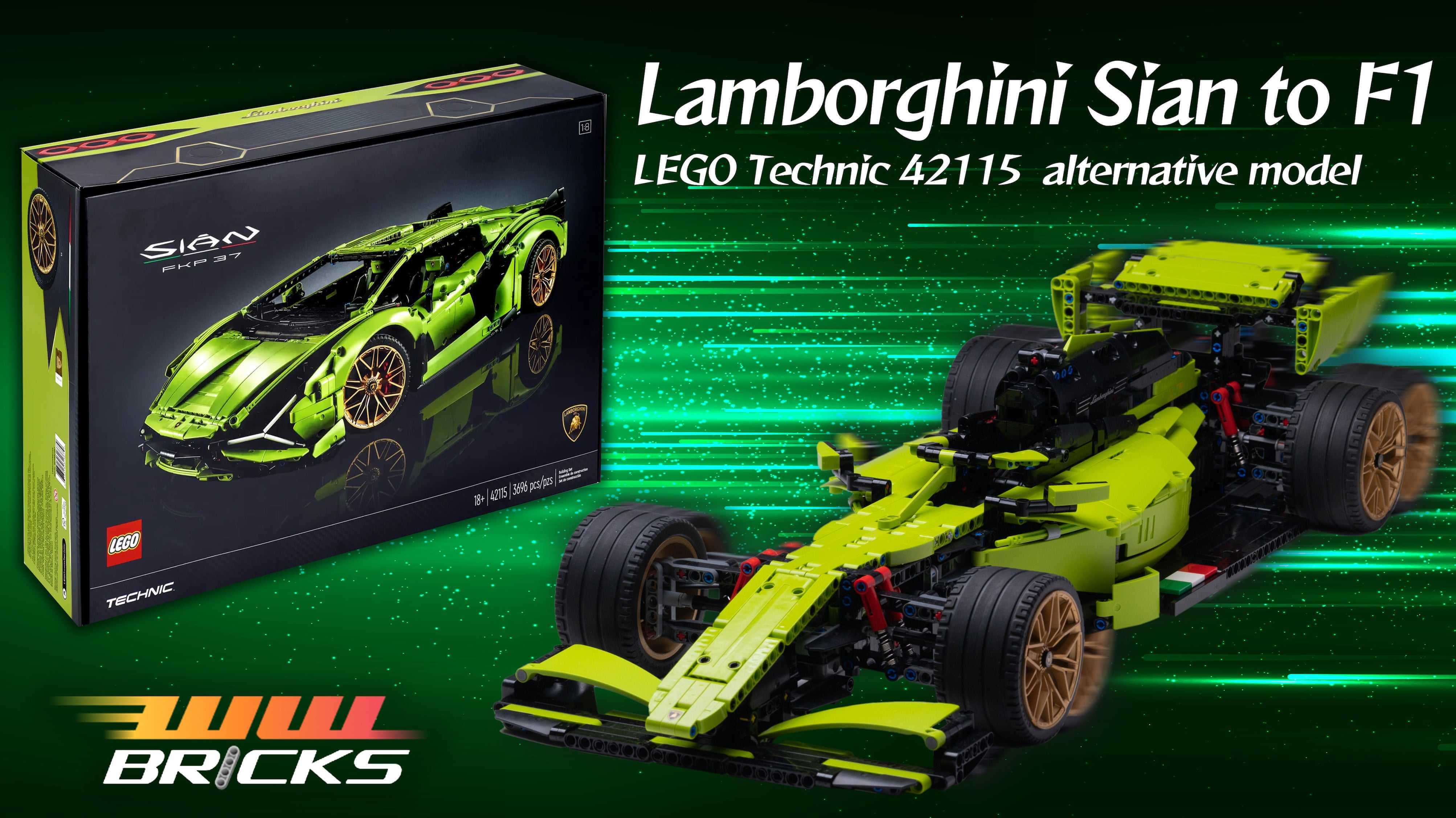 LEGO Technic 42115 Lamborghini Sian F1 instructions
