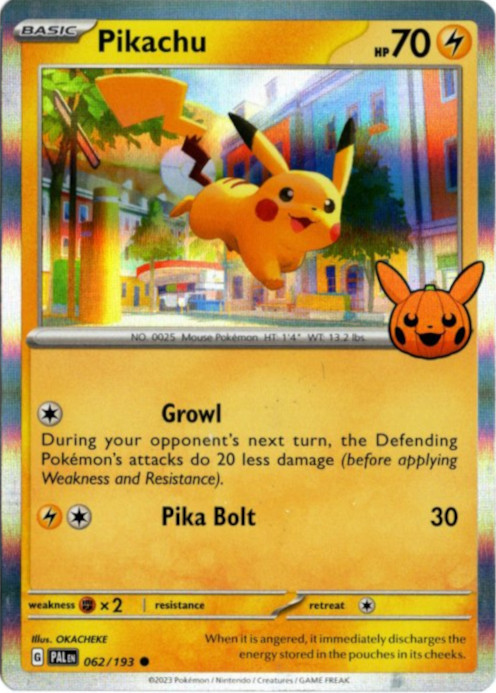 ピカチュウ 海外版 英語版 Trick or Trade プロモ 2023 Pikachu - 062