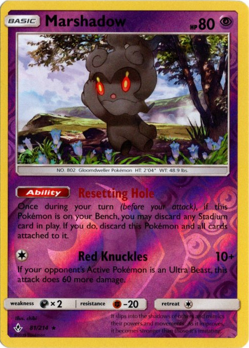 マーシャドー 海外版 英語版 リバホロ Marshadow - 81/214 -【Card