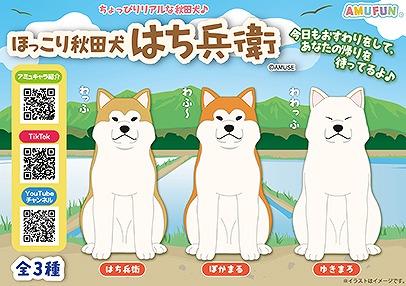 ≪5月の新商品≫ほっこり秋田犬はち兵衛-NEW ITEM！｜アミューズ最新情報