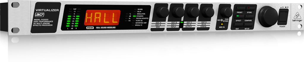 FX2000 VIRTUALIZER 3D - 製品一覧 - ベリンガー公式ホームページ