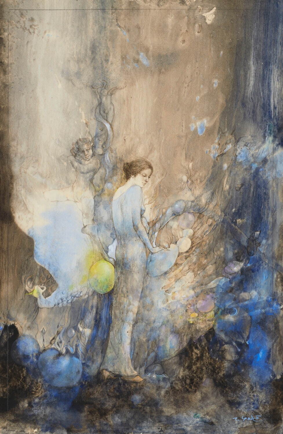 画家・横尾龍彦の回顧展が埼玉県立近代美術館で - “無意識の探究”初期