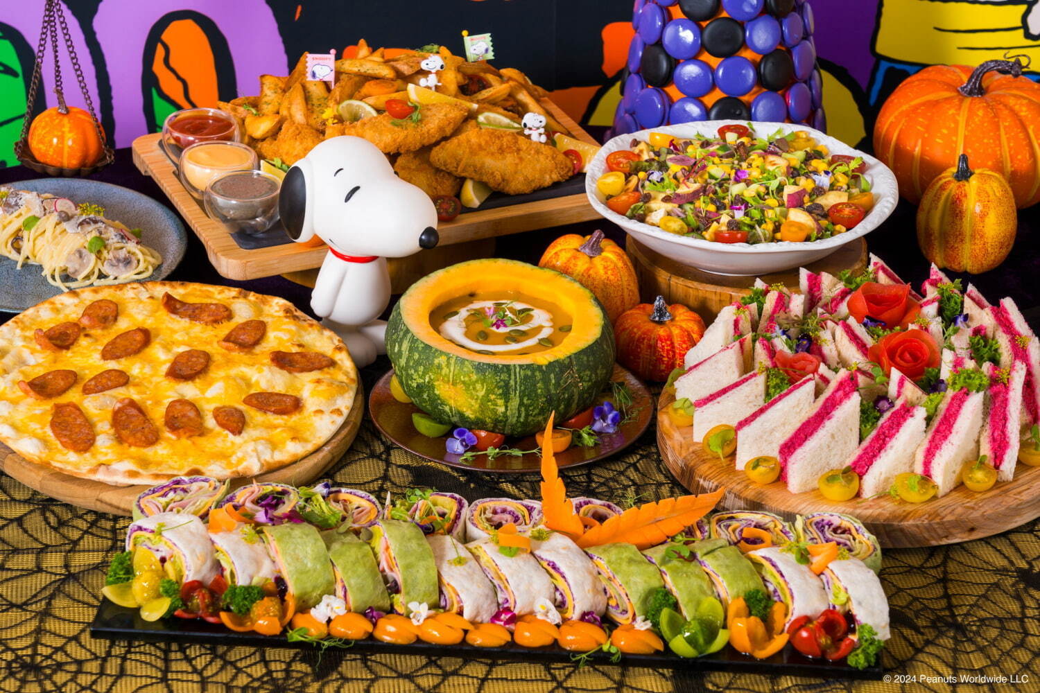 ヒルトン広島「ピーナッツ」のハロウィンビュッフェ、“ひょっこり