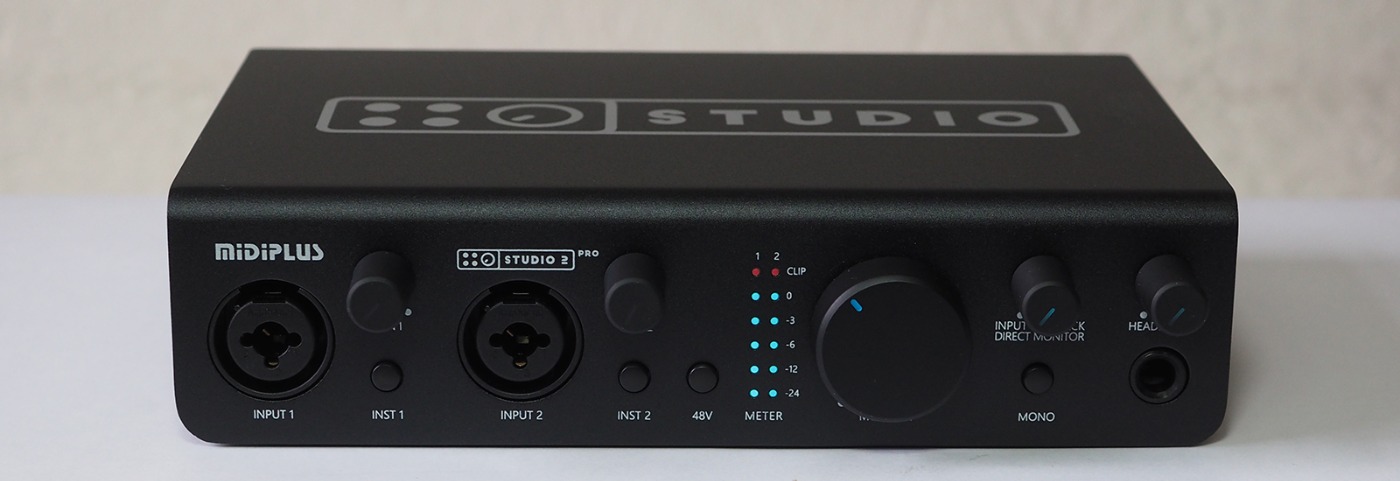 生産終了・MIDIPLUS・24bit/192kHz・2入力2出力USB オーディオ