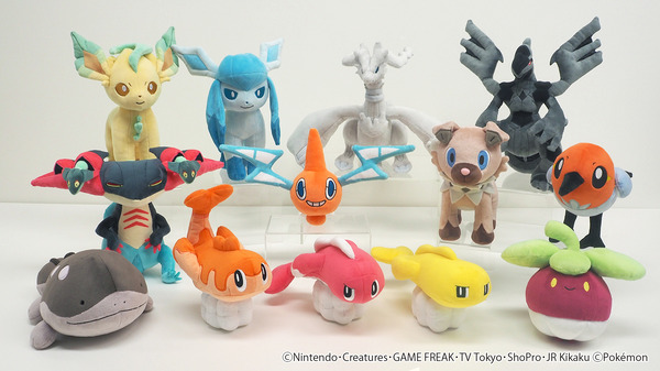 レシラム、ゼクロムが揃って登場！『ポケモン』ぬいぐるみ「ALL STAR