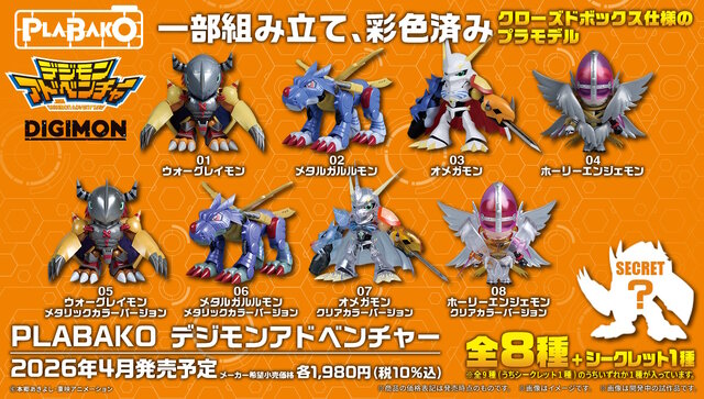 デジモン』のクローズド仕様プラモデル「PLABAKO」が素敵
