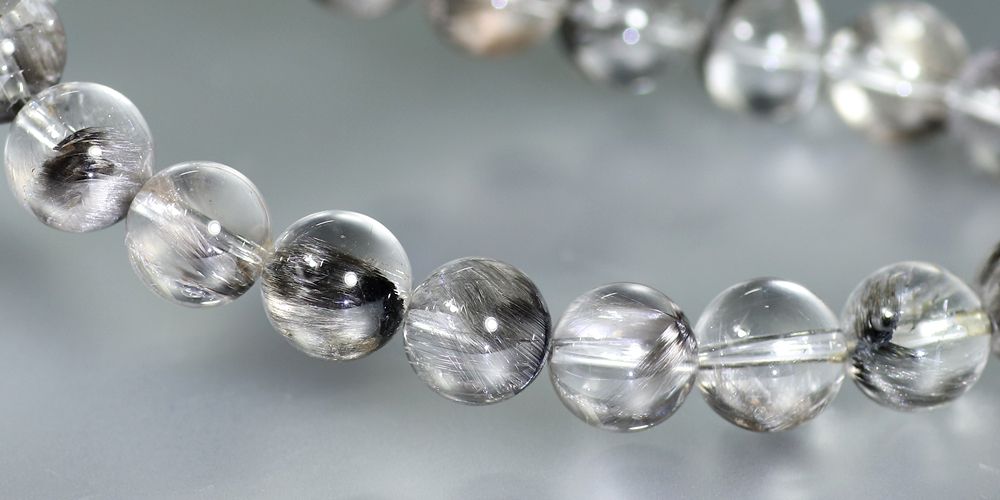 高品質++]プラチナルチルクォーツブレスレット（約8.5mm玉） - 埼玉県