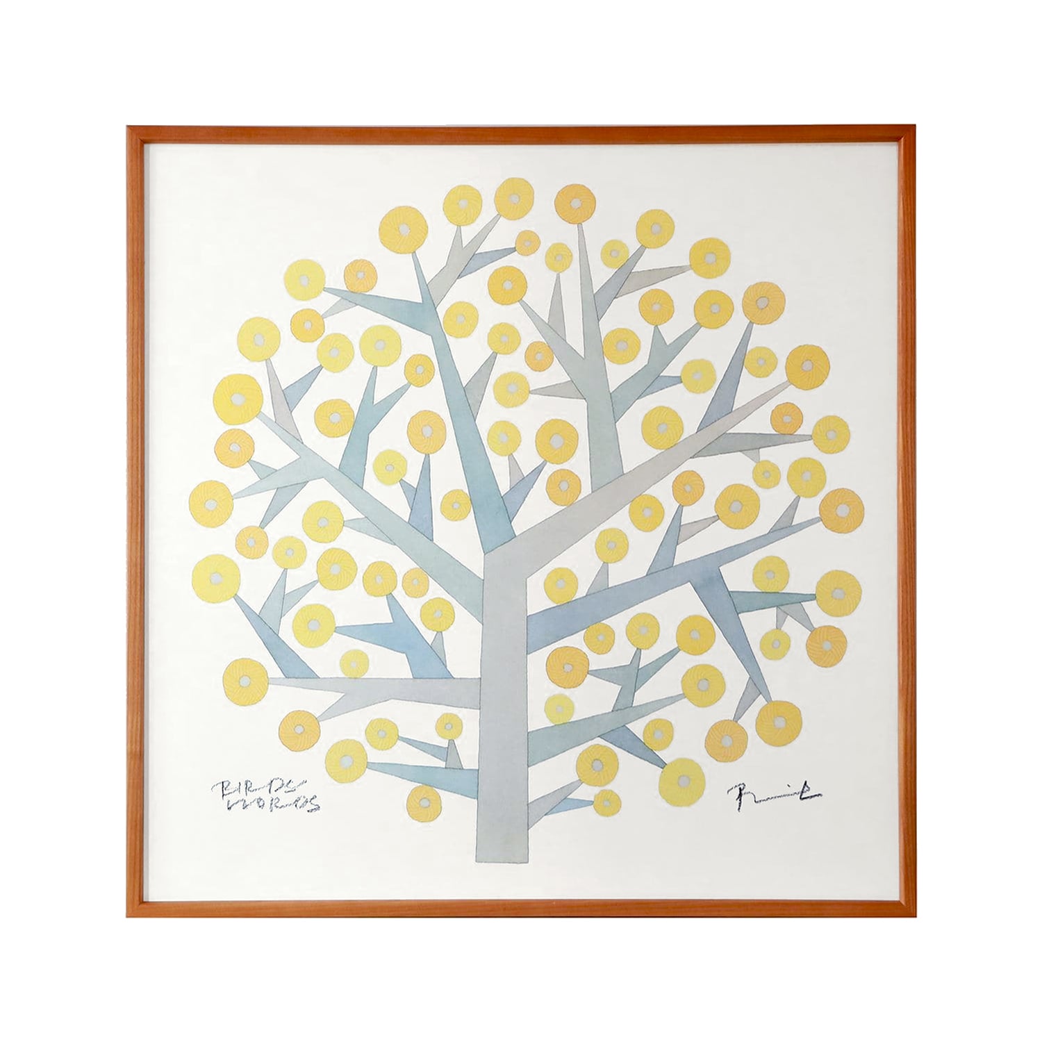定番品】 BIRDS' WORDS 「TREE OF HOPE」 60 ナチュラルフレーム