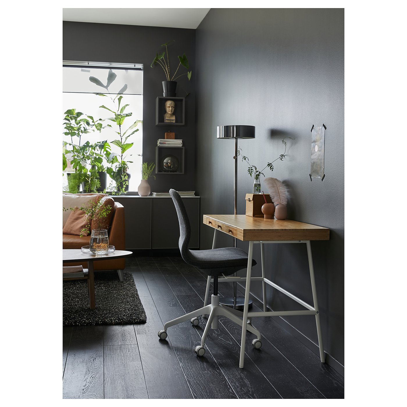 LILLÅSEN リルオーセン デスク, 竹, 102x49 cm - IKEA