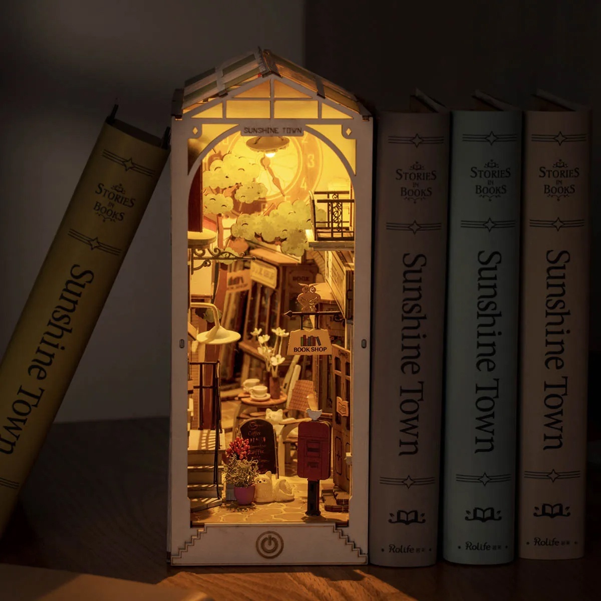 Rolife】サンシャインタウン Book Nook ブックヌーク ウッドパズル