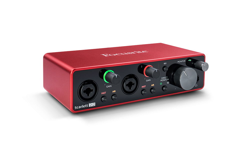 Focusrite USBオーディオインターフェイス Scalett 2i2 G3(LEWITT