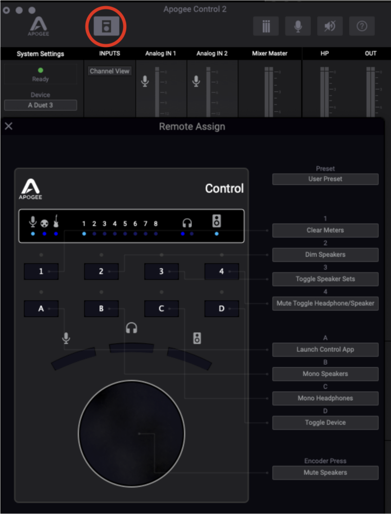 Apogee Control 2ソフトウェア – Media Integration, Inc.