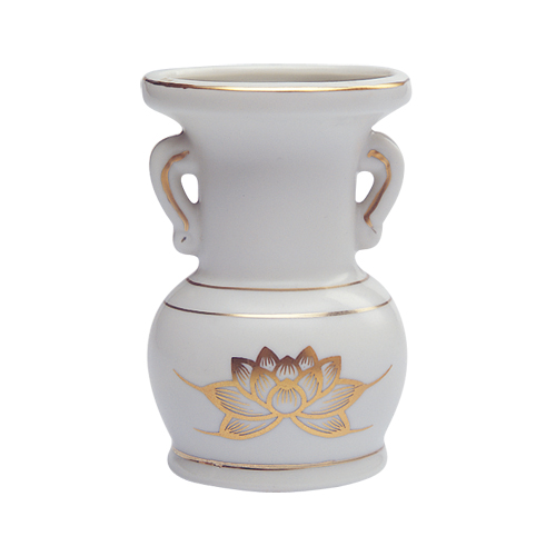 花立て 陶器(白磁) | 一般仏具 | お線香・お香の日本香堂