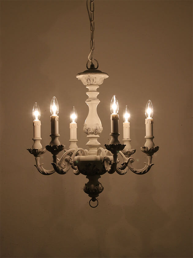 IL ParalumeシャンデリアBelle6灯 グレー- サラグレース-