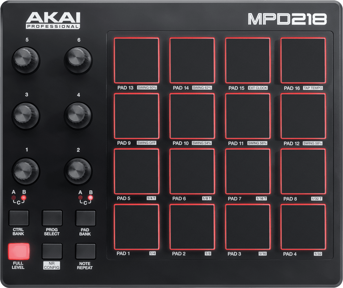 Akai MPD218 Midi controller
