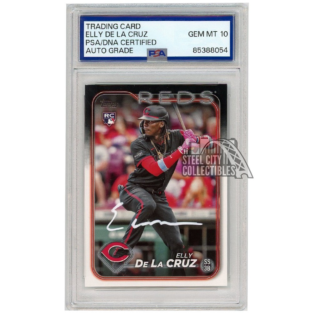 Elly De La Cruz 2024 Topps Autograph Rookie Card #141 PSA/DNA 10